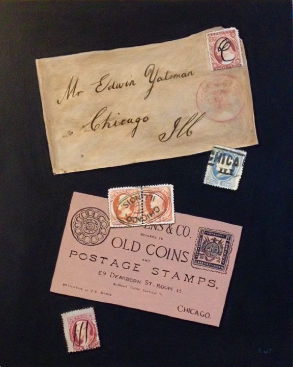 Falling for Chicago Trompe L’Oeil Painting Commission