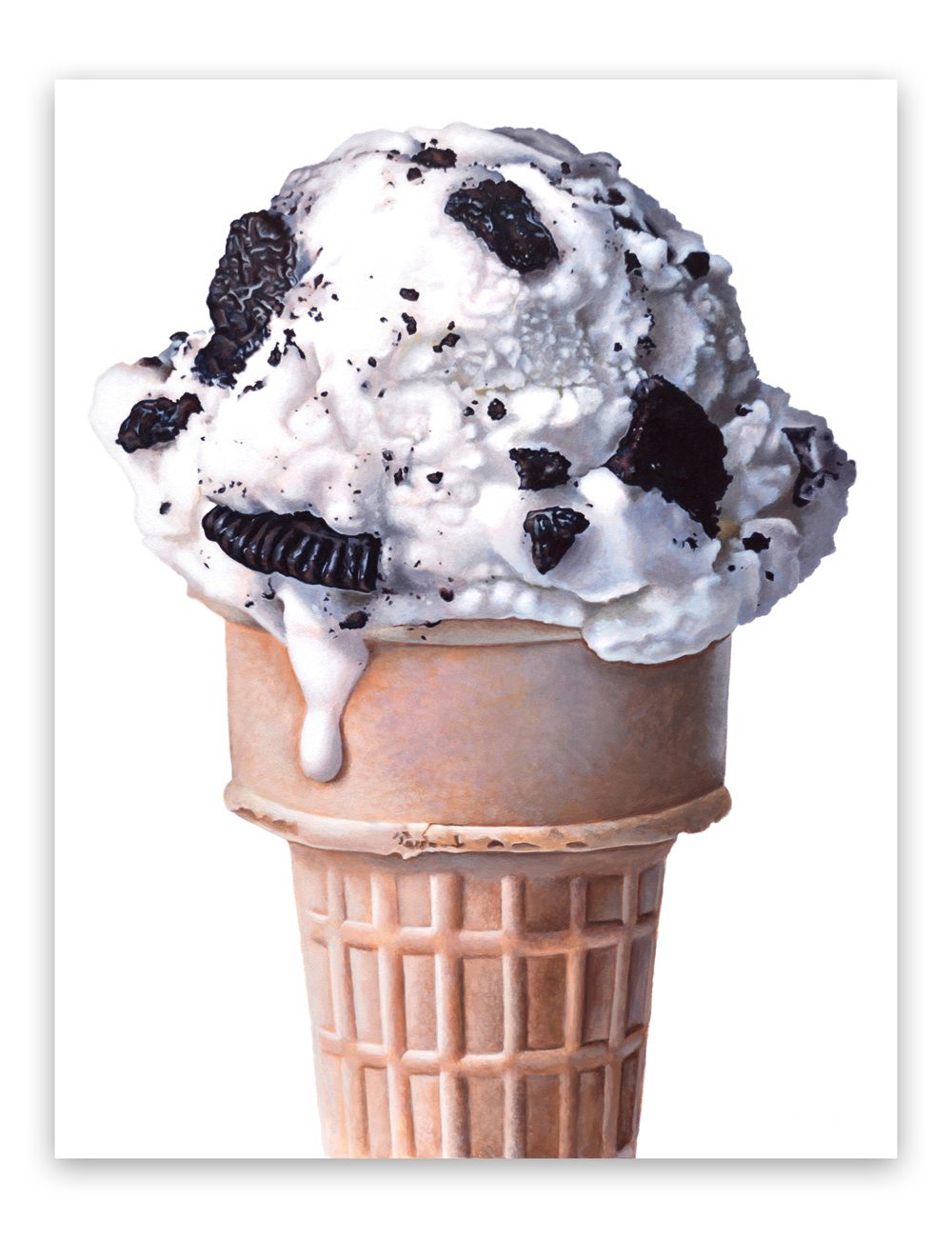 Cookies and Cream Ice Cream Cone – New Print Available