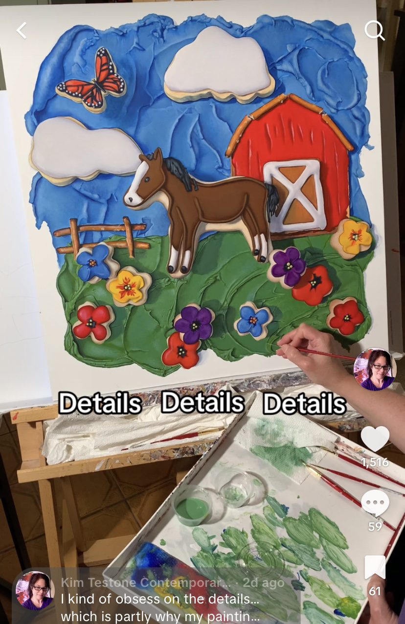 My Latest TikTok Video of Me Painting Just Surpassed 10,000 Views