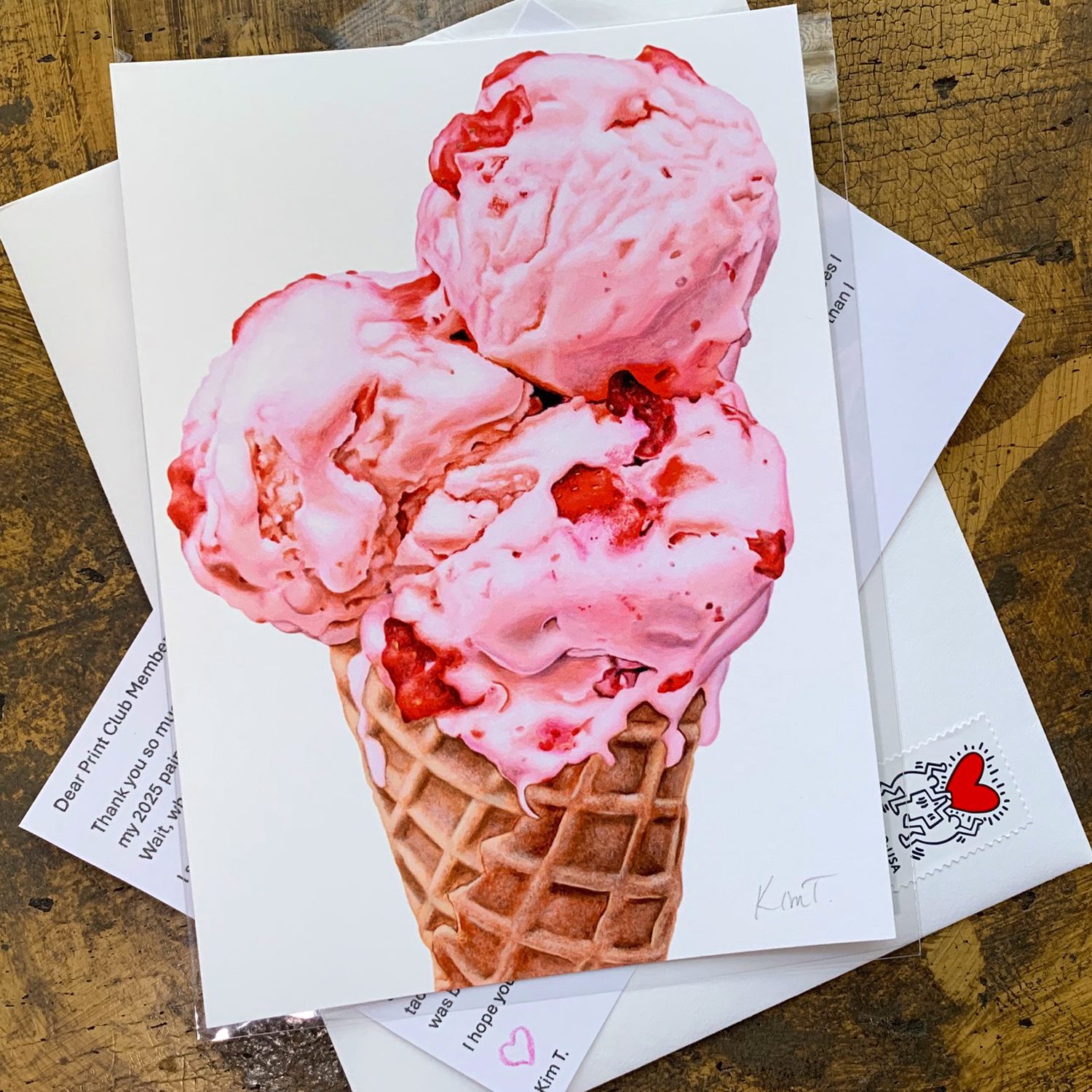 Join My New Mini Monthly Ice Cream Art Print Club – A Happy Little Snail Mail Project