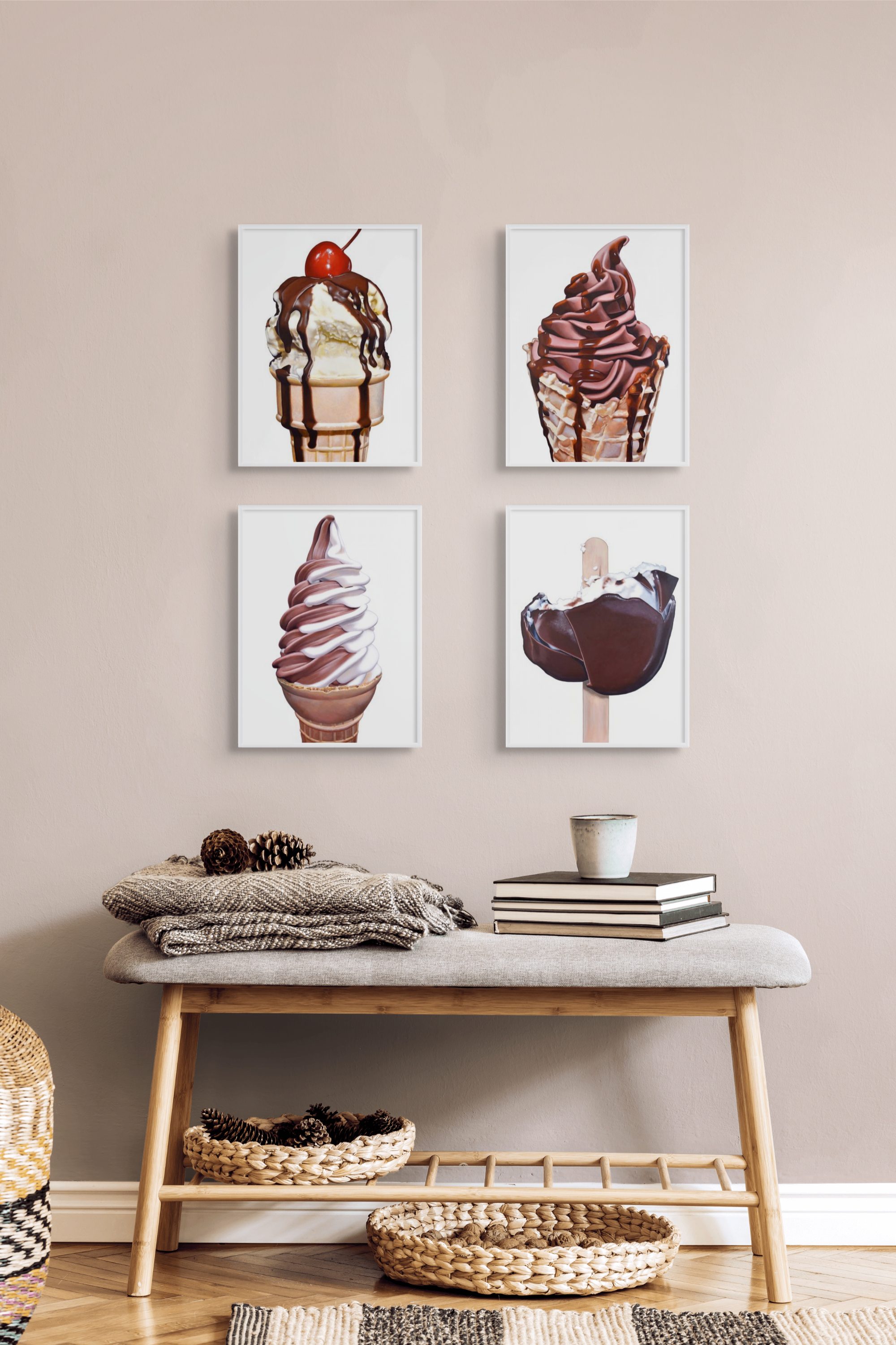 A Design Alternative to the Fashionable Chocolate Brown Color Trend – Chocolate Ice Cream Art