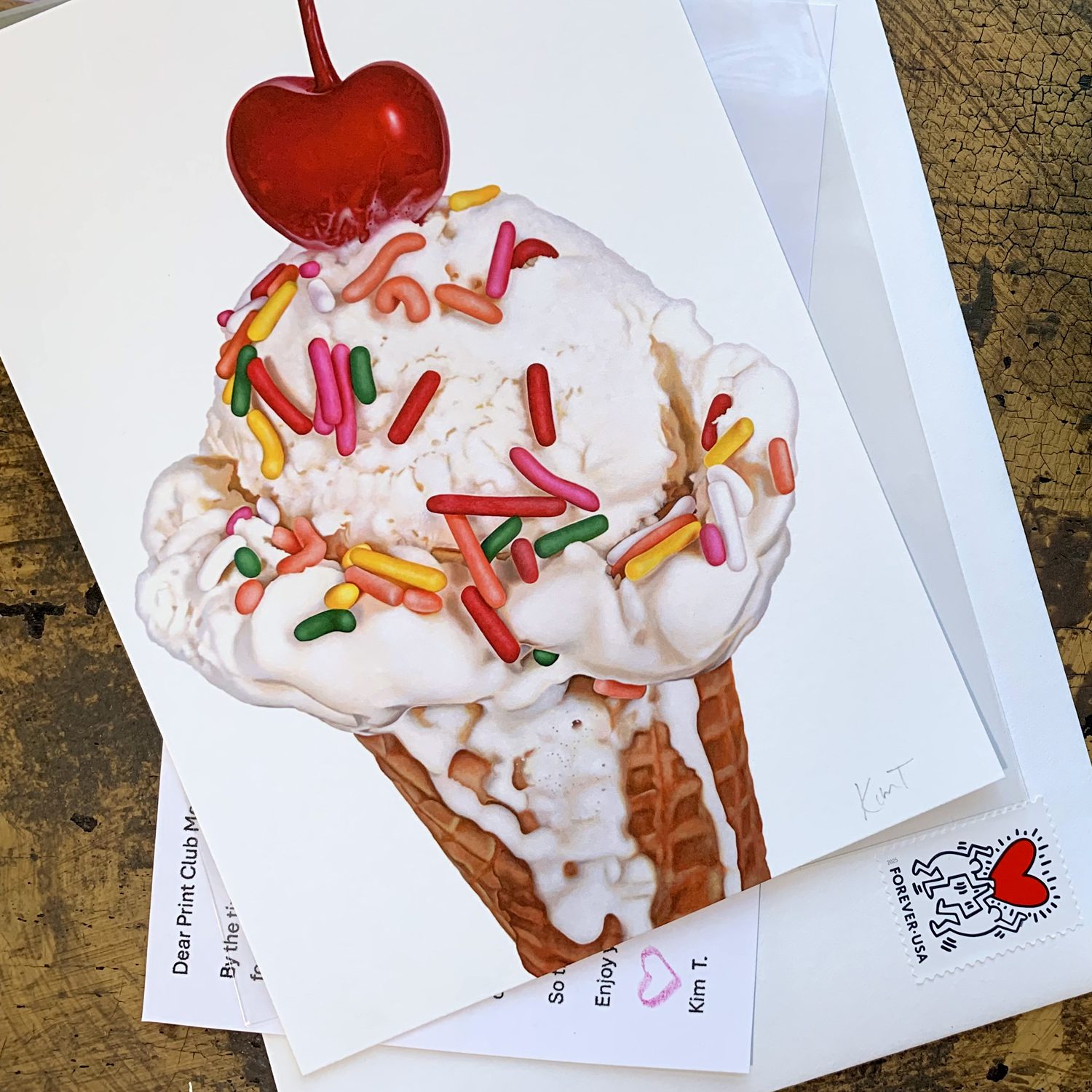 New Month, New Mini Ice Cream Print – Join the Snail Mail Club