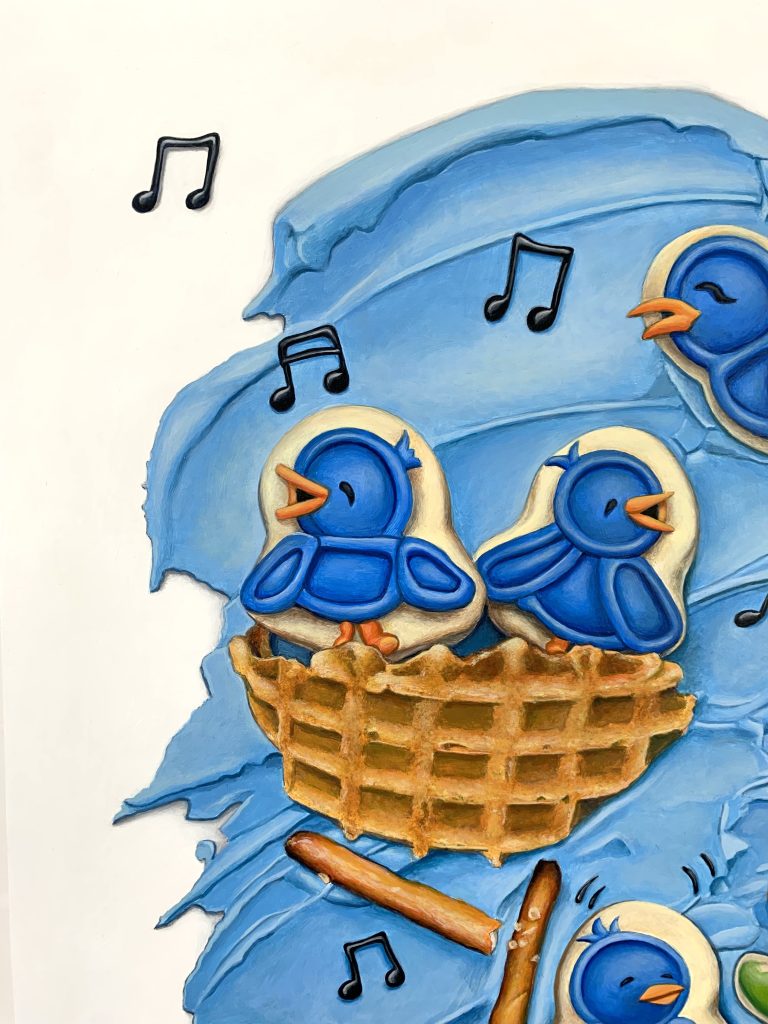 Detail of "Sing."