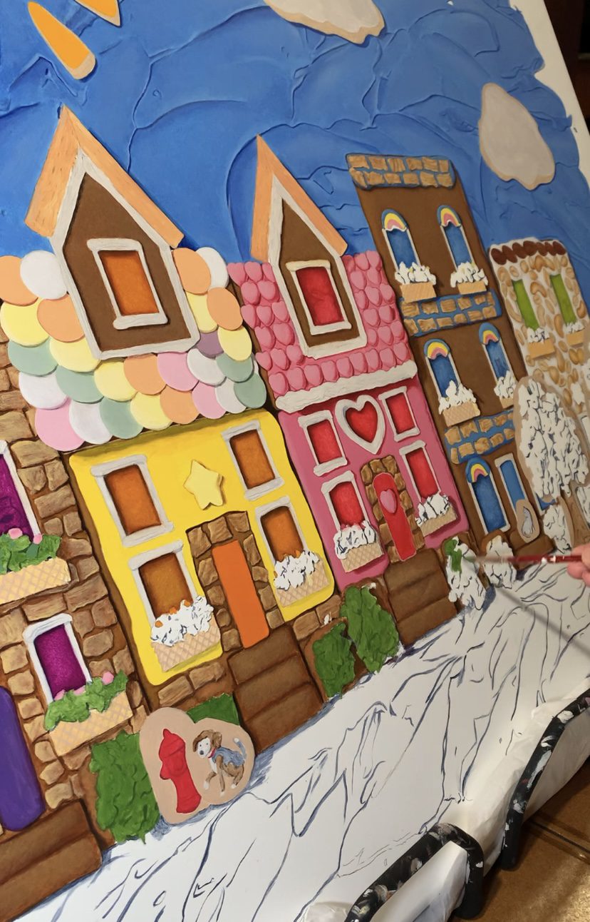 Painting “Beautiful Day in the Neighborhood” Part 3: The Process