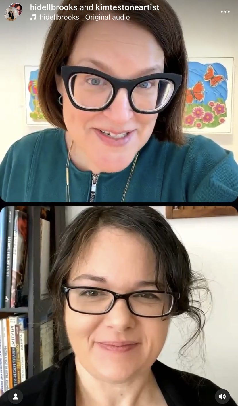 Artist Kim Testone discusses her new paintings with Katharine of Hidell Brooks Gallery.